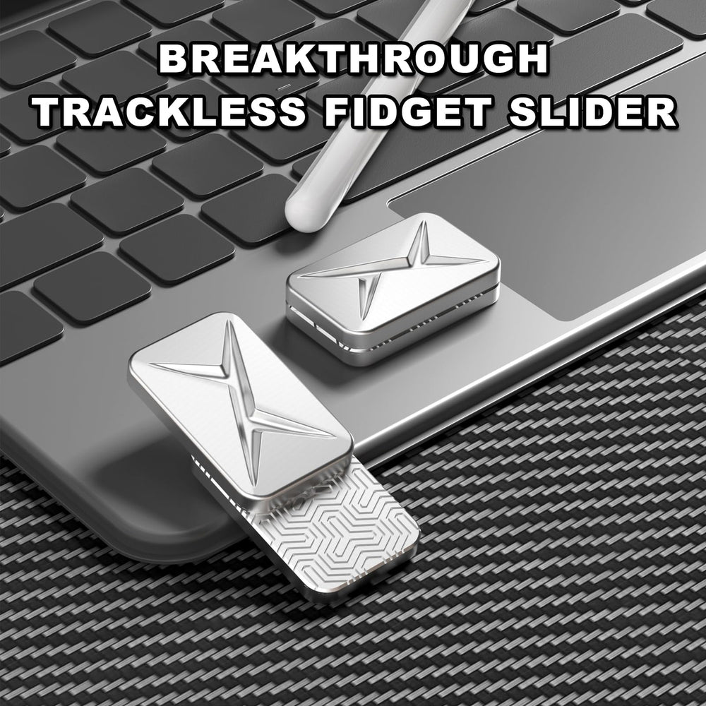 HIDEDC Breakthrough Fidget Slider side grip highlights ergonomic shape for one-handed use.