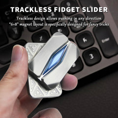 HIDEDC Mountain Fidget Slider magnet layout reveals 6+8 magnets for advanced tricks.