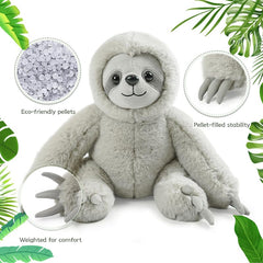 Hideekoog sloth plush bedtime companion for night-time routines