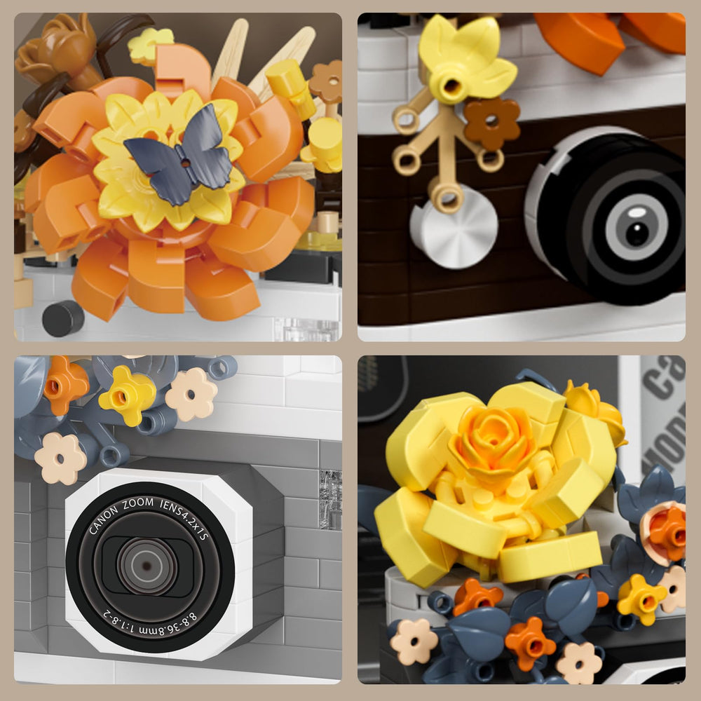 HIGH GODO mini building blocks close-up, sparking creativity.