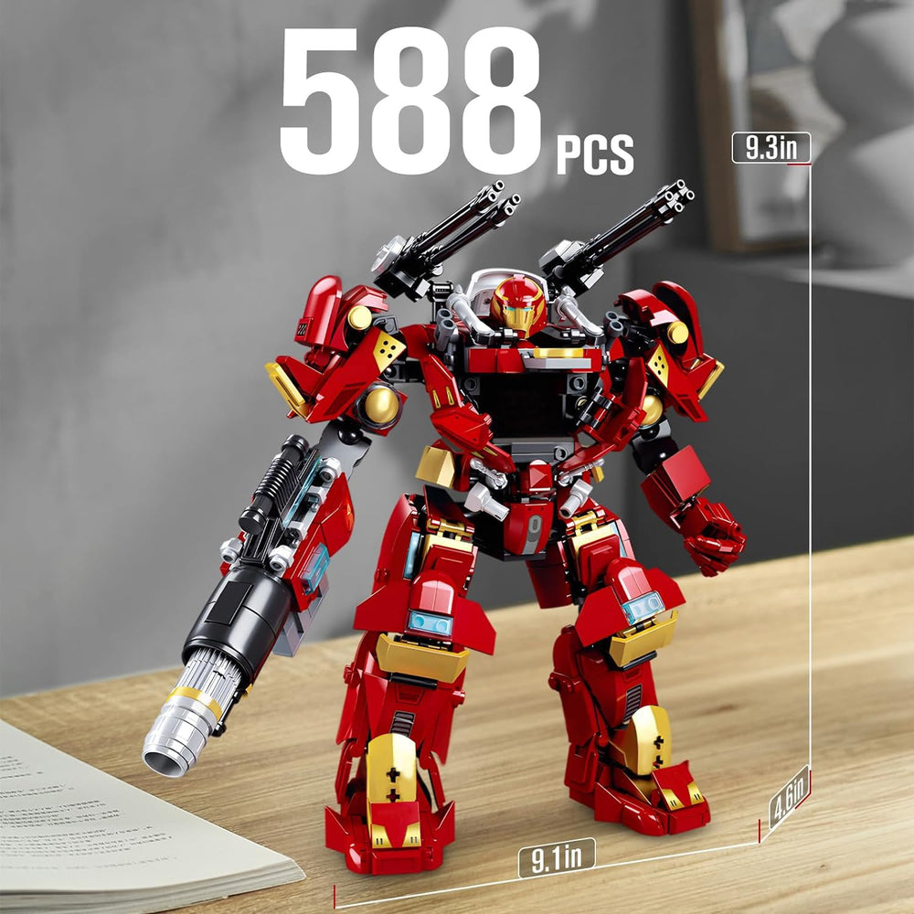 HIGH GODO office desk display ready mech model enhances home or work space.