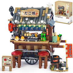 HIGH GODO takoyaki shop front with lanterns for desk display