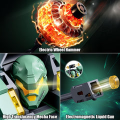 HIGH GODO transforming mech electric wheel hammer, demonstrates dynamic play and realism