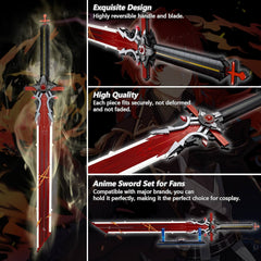 HIGH GODO Wolf Gravestone Sword kit contains 823 pieces for authentic build.