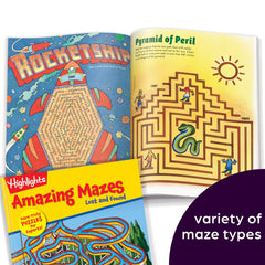 Highlights for Children Amazing Mazes spine shows sturdy two-book set