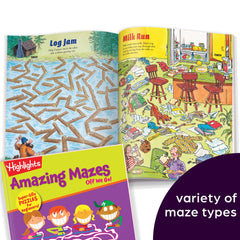 Highlights for Children Amazing Mazes portable set fits car trips and family outings.