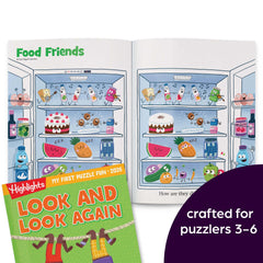 Highlights for Children My First Puzzle Fun 2026 matching page promoting pattern recognition