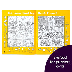 Highlights four-book set puzzle pages β coloring opportunities after solving puzzles
