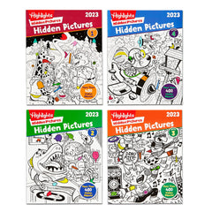 Highlights for Children Hidden Pictures 2023 book cover β travel-friendly puzzle fun for kids