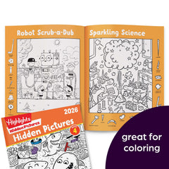 Highlights Hidden Pictures 2026 seek-find-page image enables versatile, travel-friendly play.