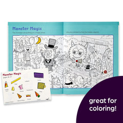 Highlights My First Hidden Pictures 2023 handwriting practice spread encourages early writing skills.
