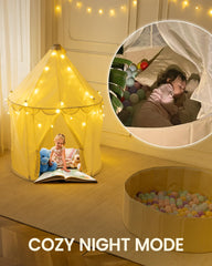 Hikiddy beige foldable tent with carry bag for easy transport