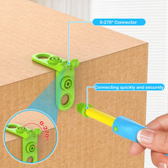 HIKISS colorful tool set in sky-blue, sunny-yellow, grassy-green packaging.