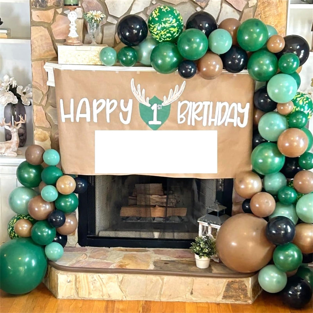 HILAVO camo balloons with ribbons for easy decorating