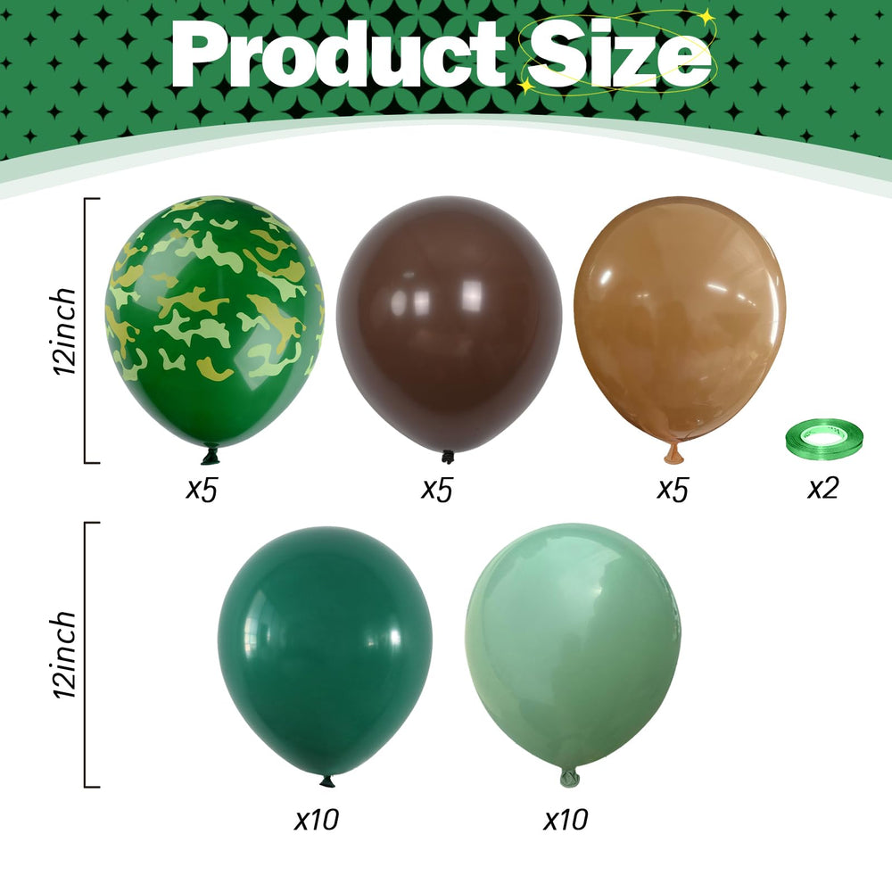 HILAVO dark green balloons 12in for bold outdoor celebrations