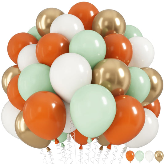 HILAVO fall balloons terracotta-rust for warm autumn decor