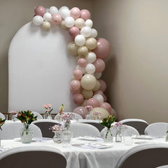 HILAVO gold confetti balloon detail adds festive sparkle for photos.