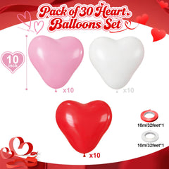 Hilavo 10 inch heart balloons suitable for garlands and arches