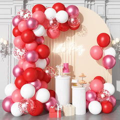 Hilavo pastel red balloon — soft hue ideal for romantic or elegant themes.