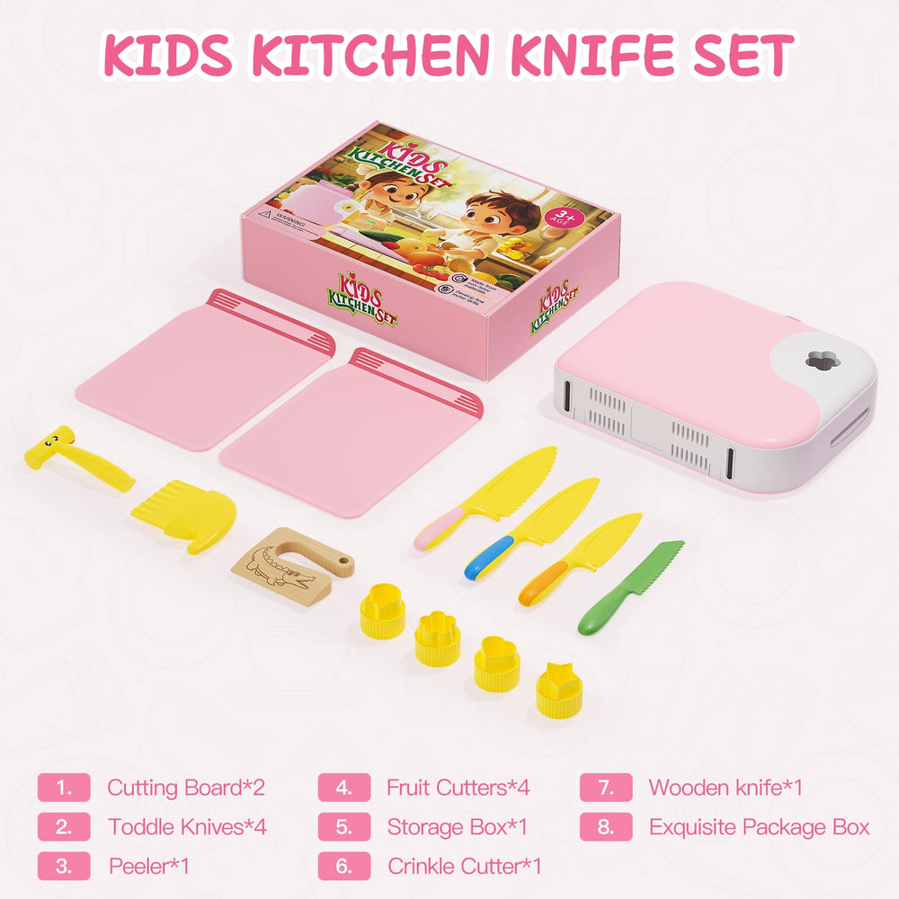 Hilsoeet wooden knife with cutting board for realistic prep