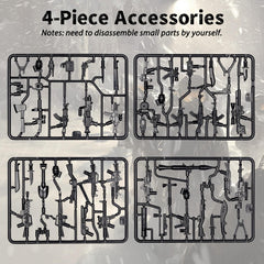 HIMIRICH US army weapons set bundle, durable and child-friendly play options