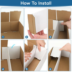HIMOMO durable four-layer cardboard protects contents from dust and damage