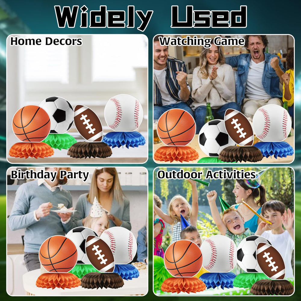 HINGTAI vibrant, sports-themed decorations brighten any party space.