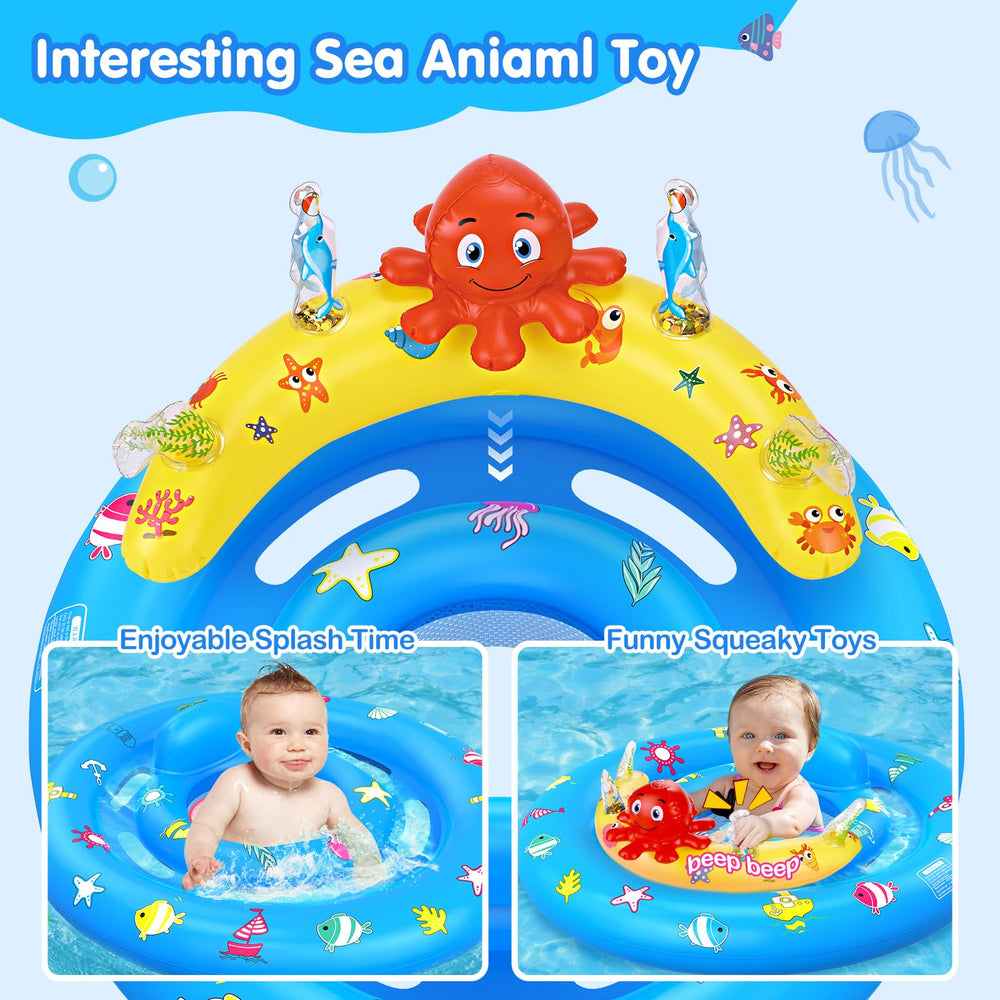 Hinzer float has dual air chambers for stable, secure flotation.