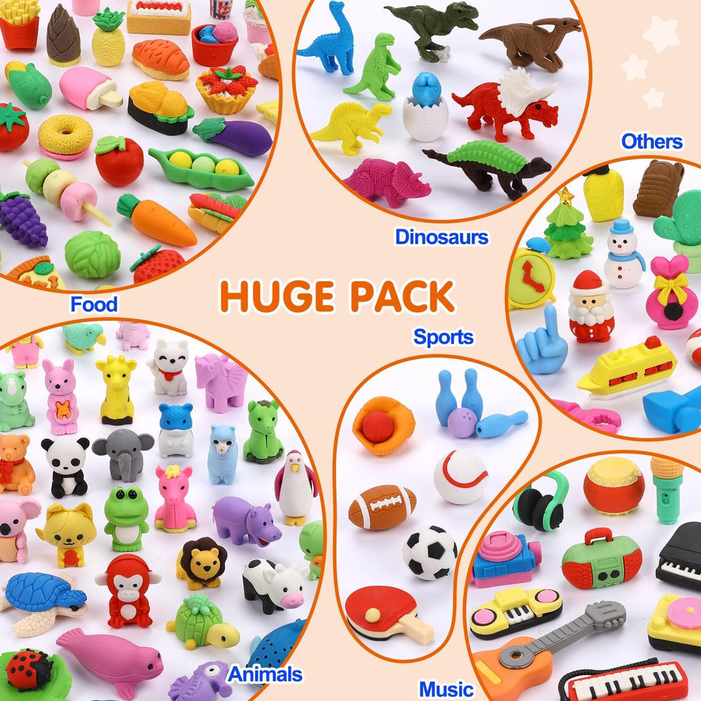 Hinzer classroom-prizes erasers ready for treasure boxes and desk decor.