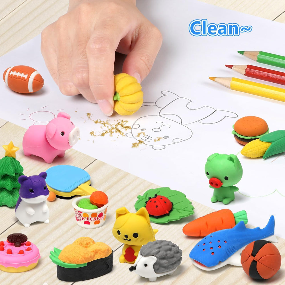 Hinzer Easter and Christmas-themed erasers spark festive learning moments at home or school.