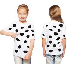 HIOHWEFH dalmatian spots applied to clothing showing versatile craft for parties.