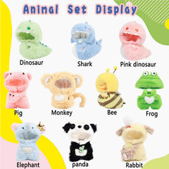 HiOKOU Labubu frog outfit soft colors for seasonal photos