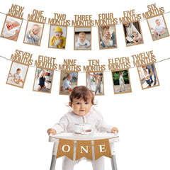 HiParty milestone frames for newborn to 12 months create lasting memories.
