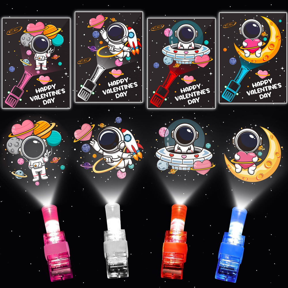 HIPYGYM 28-pack LED valentines cards front view for classroom exchanges.