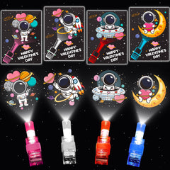 HIPYGYM 28-pack LED valentines cards front view for classroom exchanges.