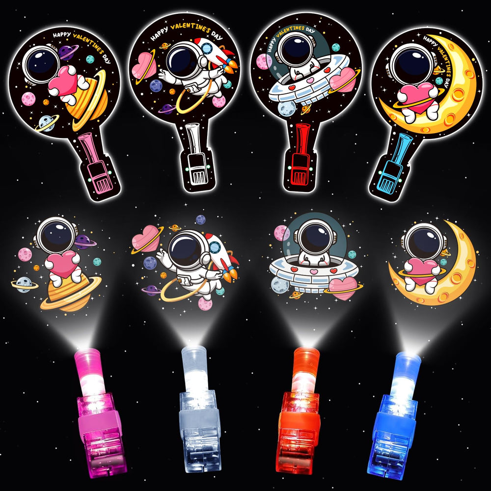 HIPYGYM Valentines cards with finger lights for classroom exchanges and interactive fun.