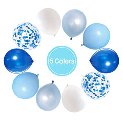 Hiquaty light blue balloons ideal for baby showers and celebrations.