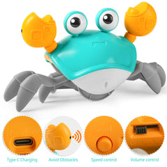 Hirger Crawling Crab toy Type C charging for easy recharging