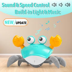 Hirger Crawling Crab toy side view showcasing motion for early crawling
