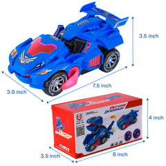 Hirger transforming dino car uses safe materials for worry-free play