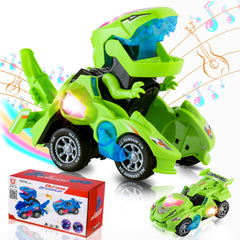 Hirger Transforming Dinosaur Car front view suitable for imaginative play