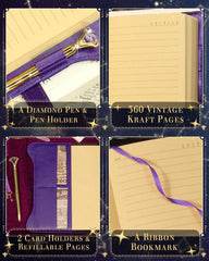 hi!SCI diary with synthetic leather cover feels luxurious.