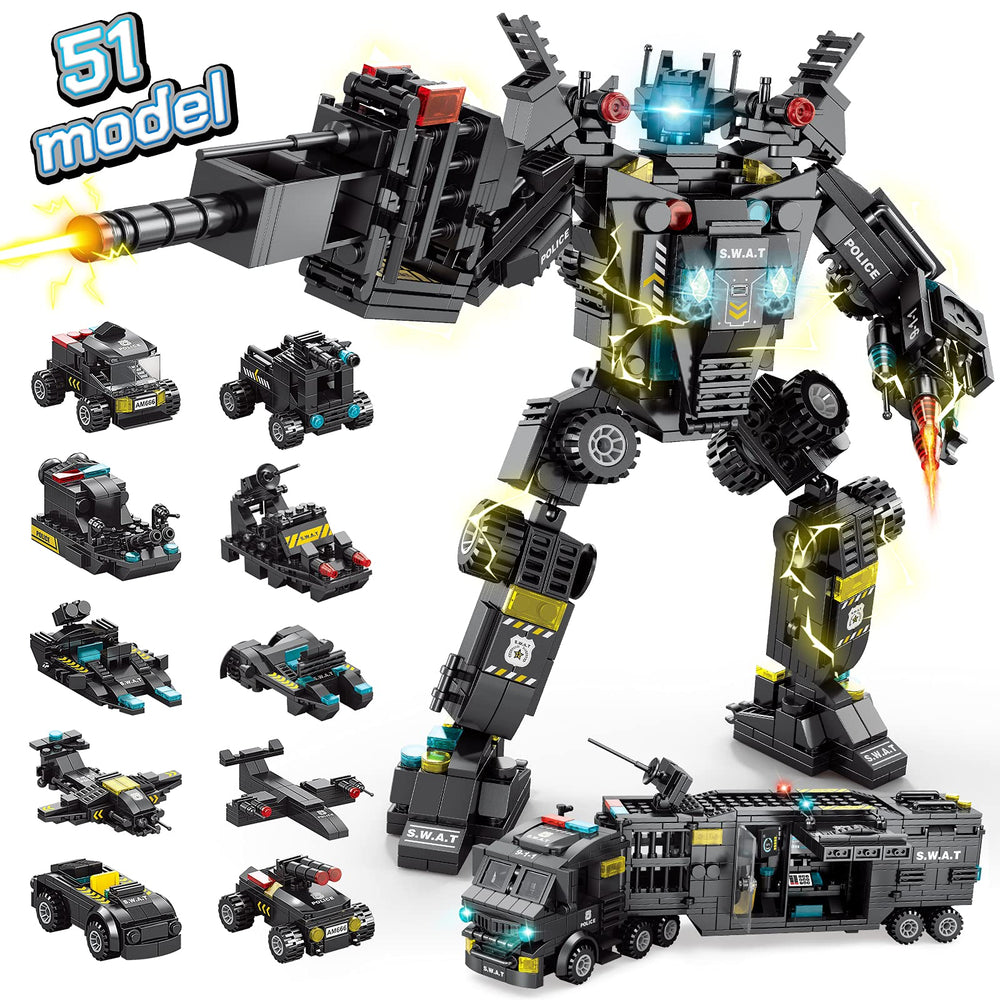 Histoye 51-in-1 robot building kit enables creative STEM play.