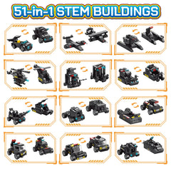 Histoye model variety showcases 51 robot designs to build and explore.
