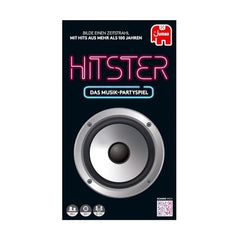 Hitster tabletop scene with players, ideal for a lively family game night.
