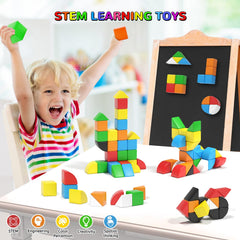 Hiwawind 84-piece blocks offer ASMR like clicks for tactile sensory exploration