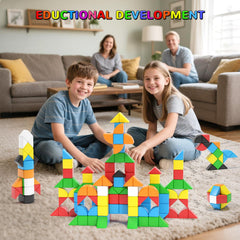Hiwawind 84-piece blocks support fine motor play through construction