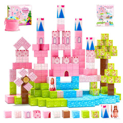 Hiwawind magnetic blocks princess castle set to inspire imaginative play and storytelling