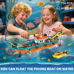 HiWEEGO Dock Pier with Seafood Market: role-play hub and color-rich display