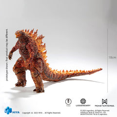 Hiya Toys Burning Godzilla Exquisite Basic PX figure, close-up texture detail highlighting sculpting.